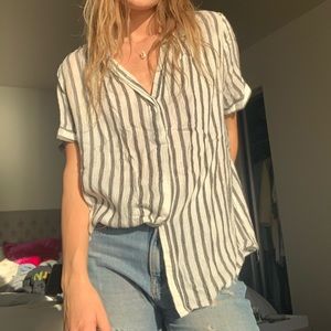 STRIPED BEACHY BLOUSE 🌓